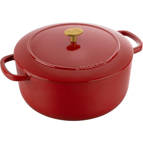 ⁨Ballarini Bellamonte Round Cast Iron Pot - 7 ltr, Red⁩ at Wasserman.eu