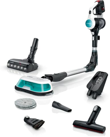 ⁨Cordless 2-in-1 hoover, vacuuming and mopping Unlimited 7 ProHygienic Aqua White⁩ at Wasserman.eu