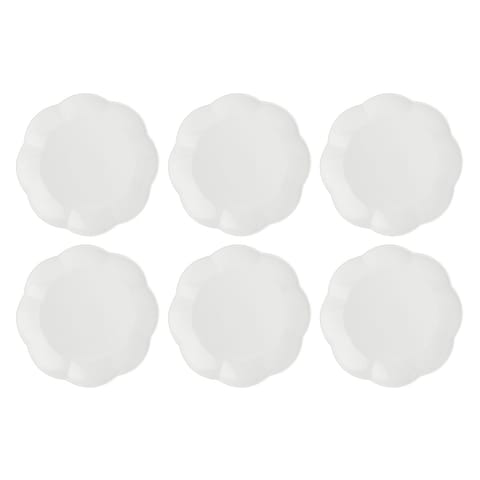 ⁨Set of 6 Villadeifiori dinner plates - White, 26 cm⁩ at Wasserman.eu