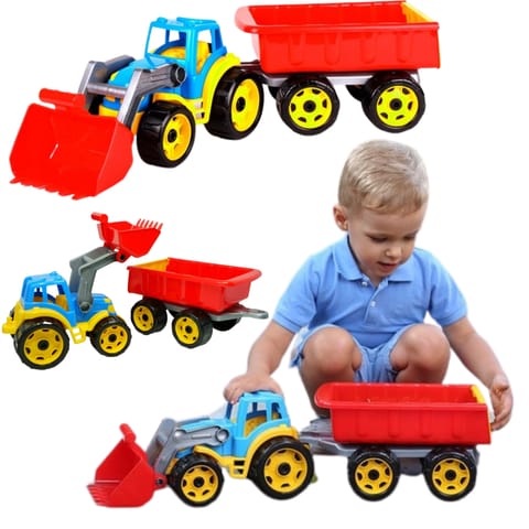 ⁨Tractor Bulldozer Bucket Trailer Blue 3688⁩ at Wasserman.eu