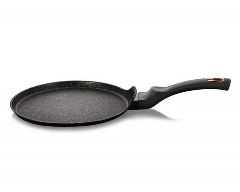 GRANITE FRYING PAN FOR PANCAKES 28cm BERLINGER HAUS BH-6181 Black Rose at Wasserman.eu