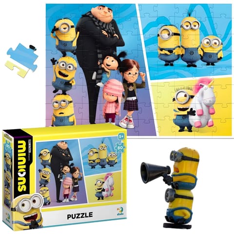 ⁨PUZZLE MINIONKI MINIONS 80 ELEMENTÓW UKŁADANKA KOLOROWA I WESOŁA DLA DZIECI⁩ w sklepie Wasserman.eu