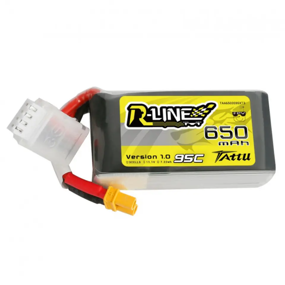 ⁨650mAh 11.1V 95C TATTU R-Line Gens Ace XT30⁩ at Wasserman.eu