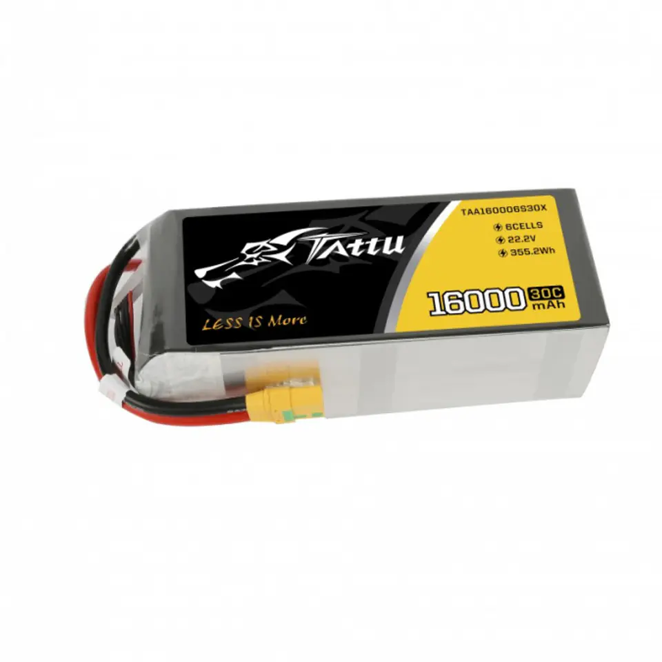 16000mAh 22.2V 30C TATTU Gens Ace XT90-S at Wasserman.eu