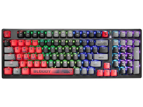 ⁨Klawiatura mechaniczna A4TECH BLOODY S98 USB Sports Red (BLMS Red Plus Switches)⁩ w sklepie Wasserman.eu