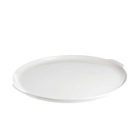 ⁨Talerz do ciasta z uchwytami Arezzo - Biały, 32.5 cm⁩ w sklepie Wasserman.eu