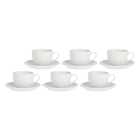 ⁨LA PORCELLANA BIANCA MOMENTI Set of 6 tea cups with saucer 200 ml⁩ at Wasserman.eu