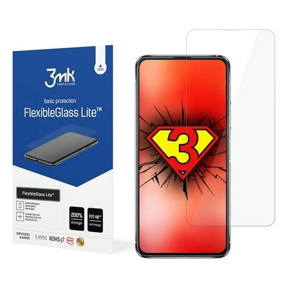 ⁨3MK FlexibleGlass Lite Asus Zenfone 7 Pr o Szkło Hybrydowe Lite⁩ w sklepie Wasserman.eu