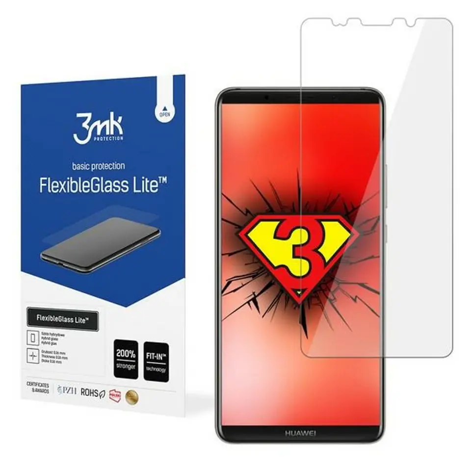 ⁨3MK FlexibleGlass Lite Huawei Mate 10 Pro Hybrid Glass Lite⁩ at Wasserman.eu