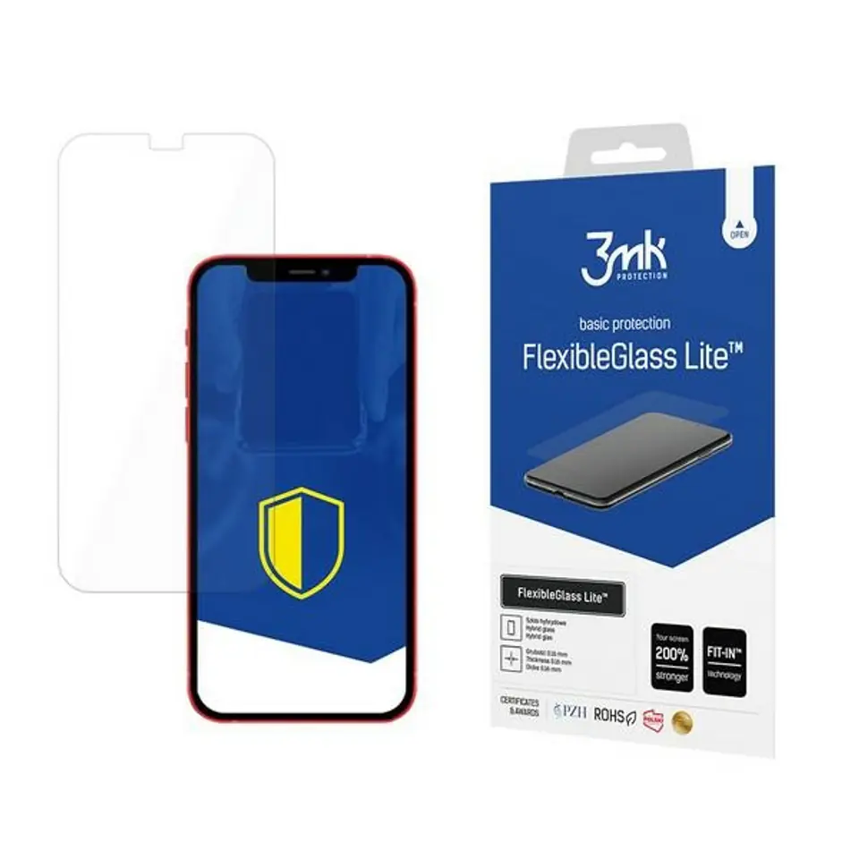 ⁨3MK FlexibleGlass Lite iPhone 12 Pro Max 6.7" Solid Hybrid Glass⁩ at Wasserman.eu