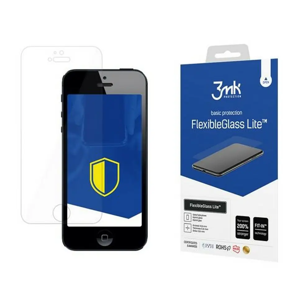 ⁨3MK FlexibleGlass Lite iPhone 5/5/SE Szkło Hybrydowe Lite⁩ w sklepie Wasserman.eu