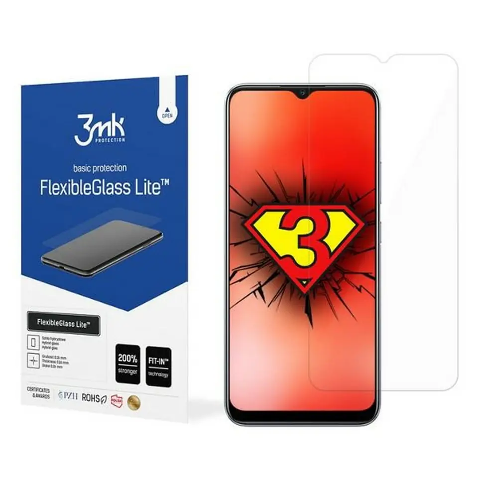 ⁨3MK FlexibleGlass Lite Realme C21 Solid Hybrid Glass⁩ at Wasserman.eu