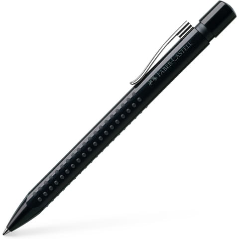 ⁨Długopis automatyczny GRIP 2010 czarny, wkład M niebieski 243999 Faber-Castell⁩ w sklepie Wasserman.eu