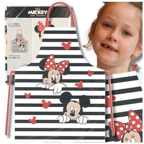 ⁨FARTUCH FARTUSZEK DZIECIĘCY DO PRAC KUCHENNY OCHRONNY MYSZKA MIKI MICKEY MINNIE⁩ w sklepie Wasserman.eu