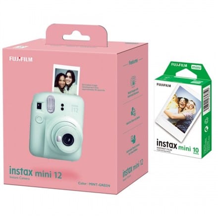 ⁨Fujifilm | Instax Mini 12 Camera + Instax Mini Glossy (10pl) | Mint Green | 800⁩ at Wasserman.eu