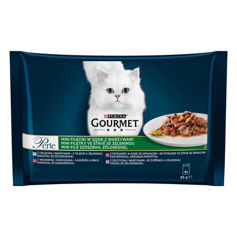 ⁨GOURMET Perle - karma dla kota - 4 x 85g⁩ w sklepie Wasserman.eu