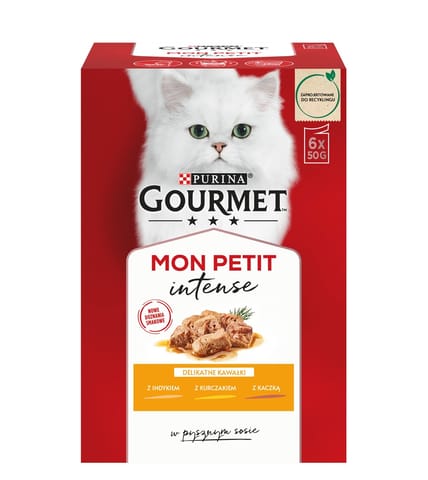 ⁨GOURMET Mon Petit Poultry Mix - wet cat food - 6 x 50 g⁩ at Wasserman.eu