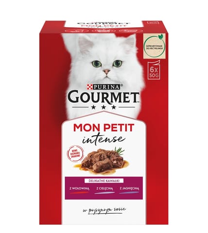 ⁨GOURMET Mon Petit Mix Mięsny - mokra karma dla kota - 6 x 50 g⁩ w sklepie Wasserman.eu