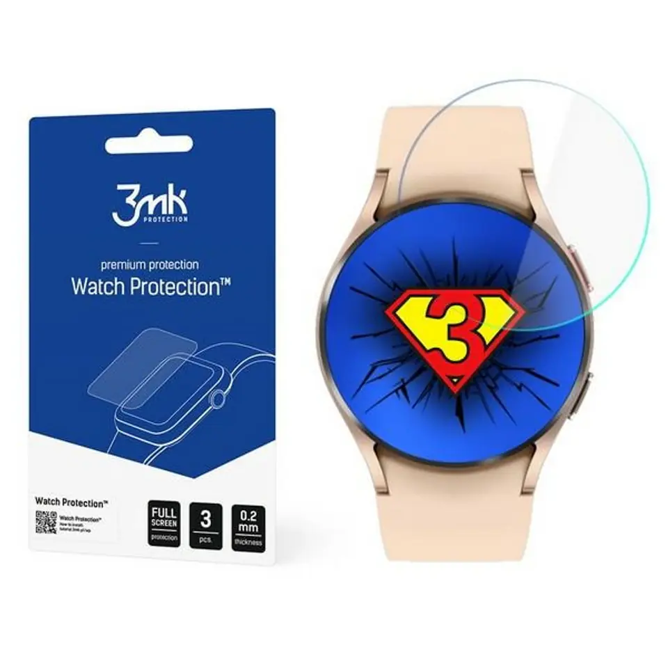 ⁨3MK FlexibleGlass Sam Watch 4 40mm Hybrid Glass⁩ at Wasserman.eu