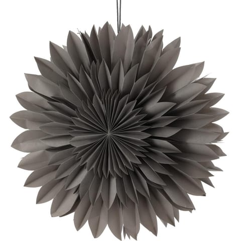 ⁨GWIAZDA DEKORACYJNA WISZĄCA PAPIEROWA 3D 50CM SZARA⁩ w sklepie Wasserman.eu