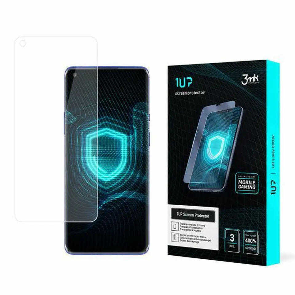 ⁨3MK Folia 1UP OnePlus 8 5G Folia Gaming 3szt⁩ w sklepie Wasserman.eu