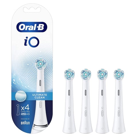 ⁨Oral-B Replaceable Toothbrush Heads iO Ultimate Clean For adults, Number of brush heads included 4, White⁩ at Wasserman.eu