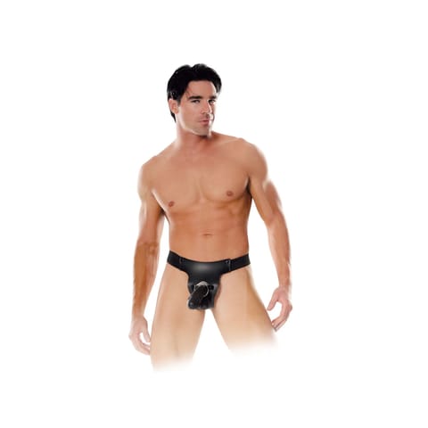 ⁨Fetish Fantasy Series  Mr. Big Hollow 8" Strap-on Black⁩ w sklepie Wasserman.eu