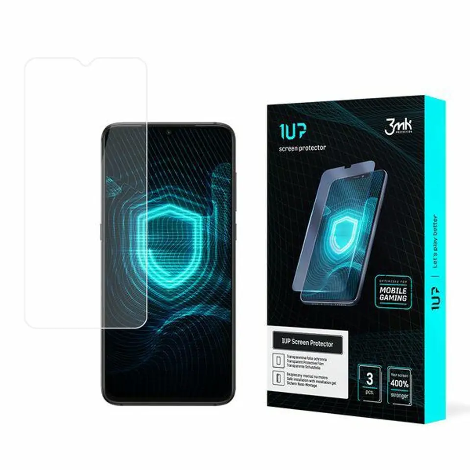 ⁨3MK Folia 1UP Xiaomi Redmi 9 Folia Gaming 3szt⁩ w sklepie Wasserman.eu