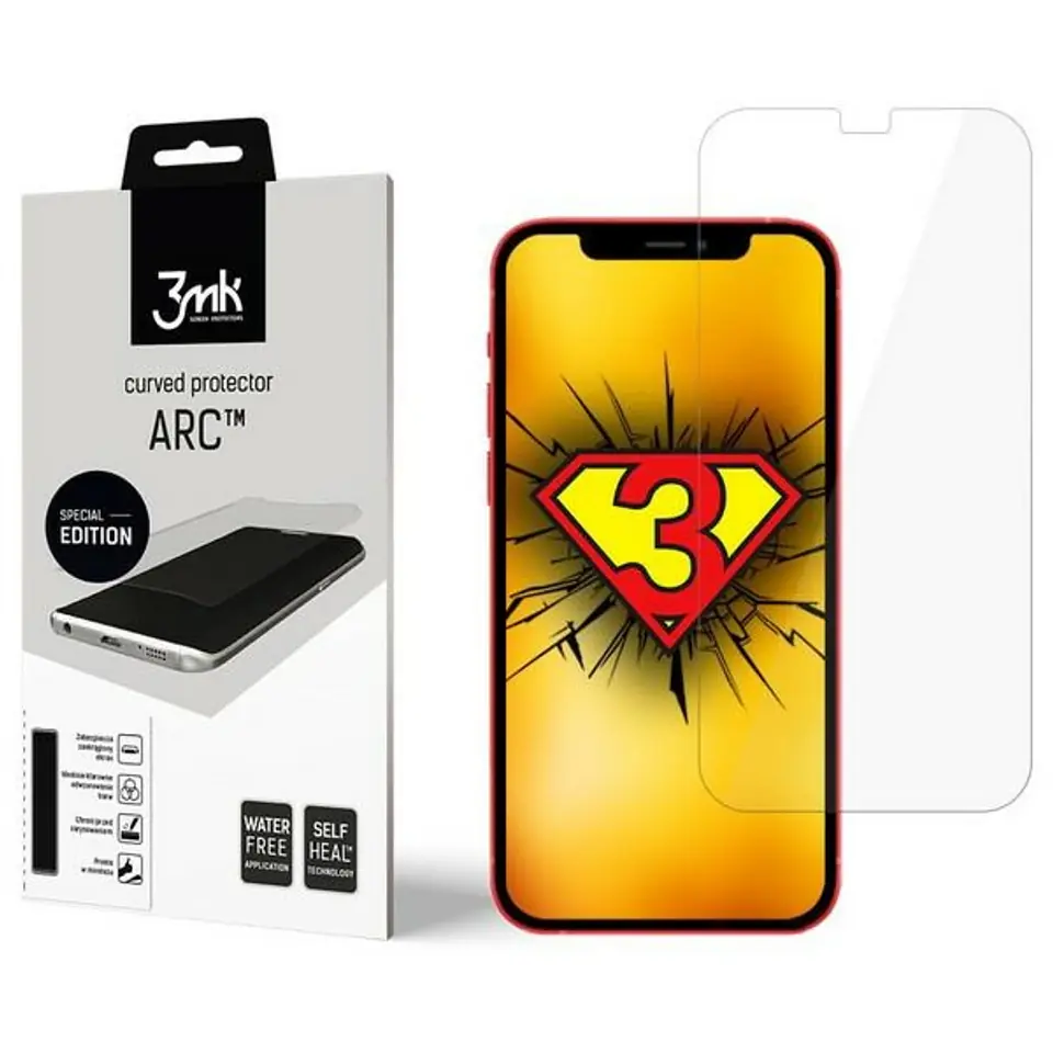 ⁨3MK Folia ARC+FS iPhone 12/12 Pro 6,1"Fullscreen Folia⁩ w sklepie Wasserman.eu