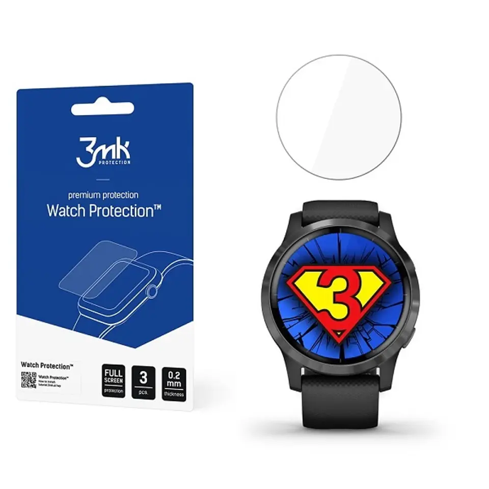 ⁨3MK Folia ARC Garmin Vivoactive 4S Watch Fullscreen Folia⁩ w sklepie Wasserman.eu