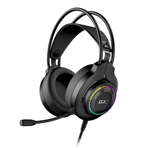 ⁨Genius GX GAMING HS-GX580U, słuchawki z mikrofonem, czarna, słuchawki, 50 mm przetworniki typ USB⁩ w sklepie Wasserman.eu