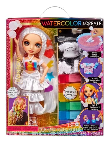 ⁨Doll Rainbow High Watercolor and Create, with brown eyes⁩ at Wasserman.eu