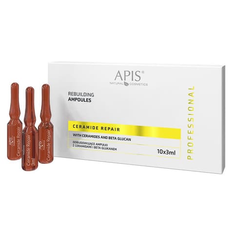 ⁨Apis CERAMIDE REPAIR Odbudowujące ampułki z ceramidami i beta glukanemi 10 x 3 ml⁩ w sklepie Wasserman.eu