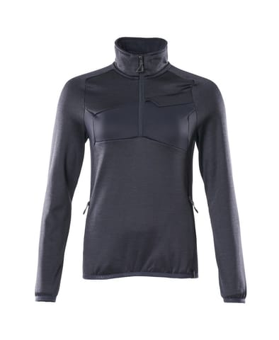 ⁨MASCOT® Bluza polarowa z krótkim zamkiem błyskawicznym ACCELERATE (kolor ciemny granat, rozmiar L)⁩ w sklepie Wasserman.eu