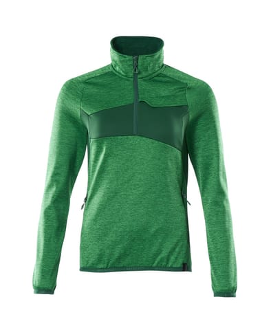 ⁨MASCOT® Bluza polarowa z krótkim zamkiem błyskawicznym ACCELERATE (kolor zielona trawa/zieleń, rozmiar 2XL)⁩ w sklepie Wasserman.eu