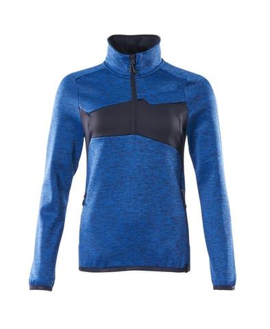 ⁨MASCOT® Bluza polarowa z krótkim zamkiem błyskawicznym ACCELERATE (kolor błękitny/ciemny granat, rozmiar 2XL)⁩ w sklepie Wasserman.eu