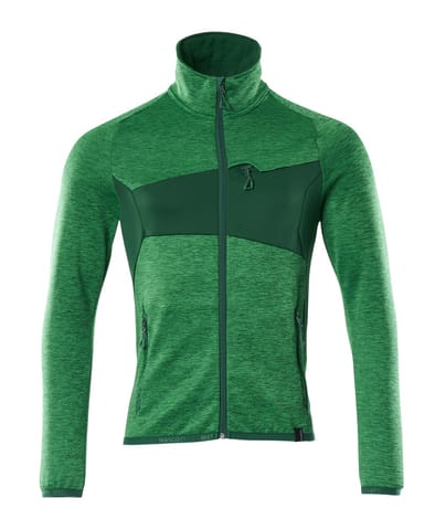 ⁨MASCOT® Bluza polarowa z zamkiem błyskawicznym ACCELERATE (kolor zielona trawa/zieleń, rozmiar XL)⁩ w sklepie Wasserman.eu