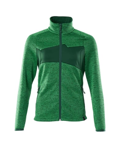 ⁨MASCOT® Bluza z dzianiny z zamkiem błyskawicznym ACCELERATE (kolor zielona trawa/zieleń, rozmiar L)⁩ w sklepie Wasserman.eu