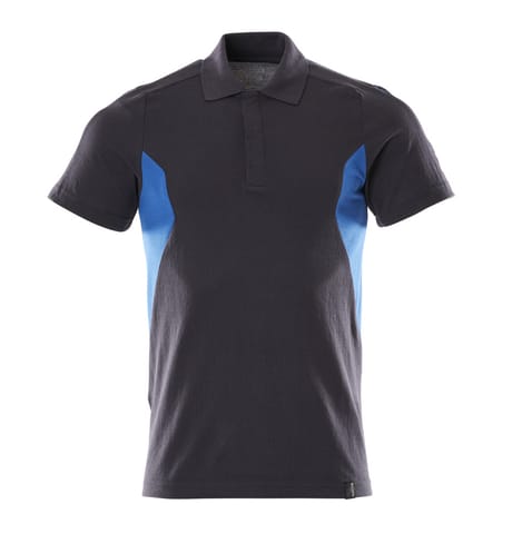 ⁨MASCOT® Koszulka polo ACCELERATE (kolor ciemny granat/błękitny, rozmiar L  ONE)⁩ w sklepie Wasserman.eu