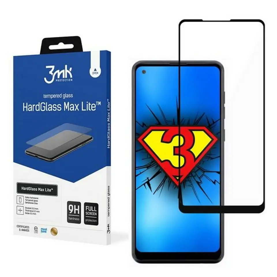 ⁨3MK HG Max Lite Samsung A217 A21s czarny/black⁩ w sklepie Wasserman.eu