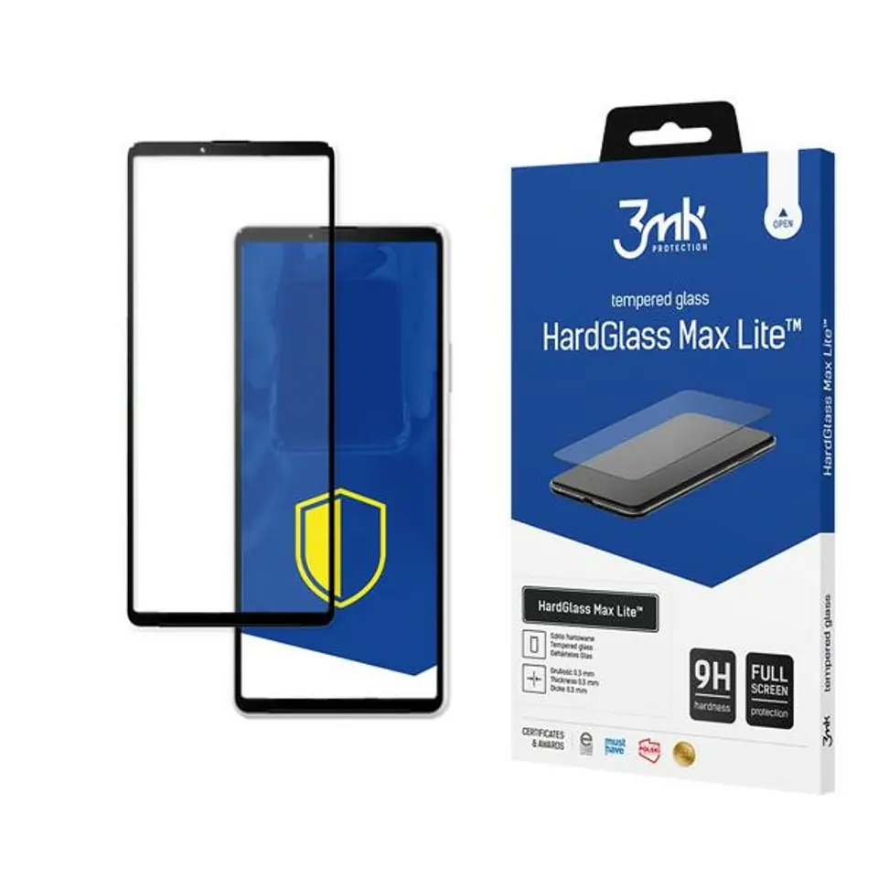 ⁨3MK HG Max Lite Sony Xperia 10 III 5G czarny/black⁩ w sklepie Wasserman.eu