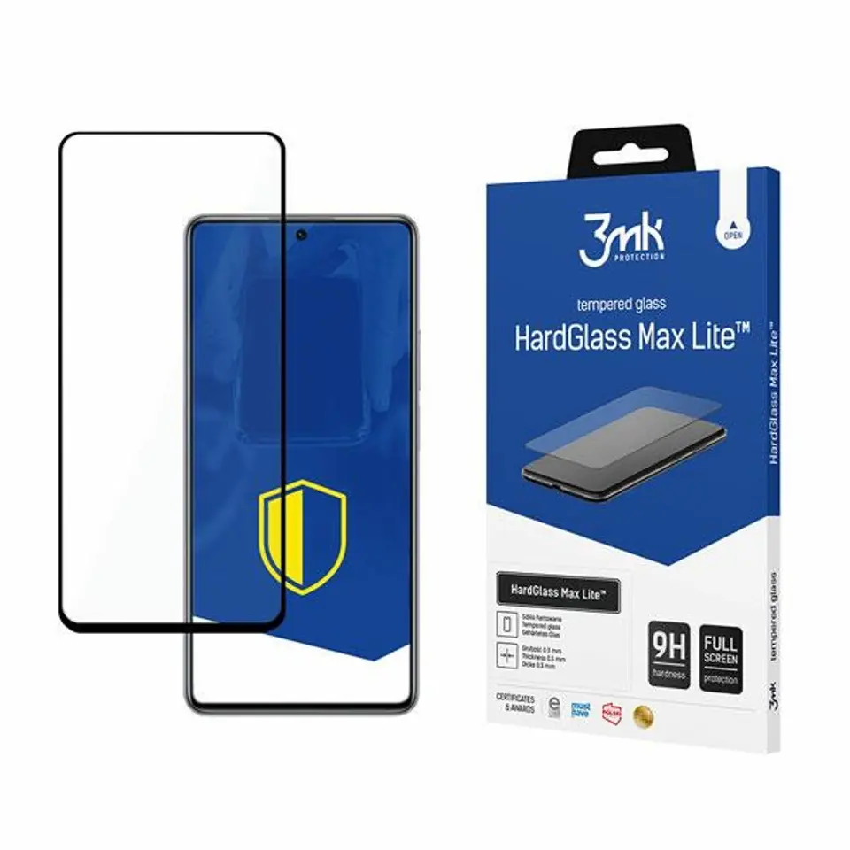 ⁨3MK HardGlass Max Lite Xiaomi Mi 11T/ Mi 11T Pro czarny/black⁩ w sklepie Wasserman.eu