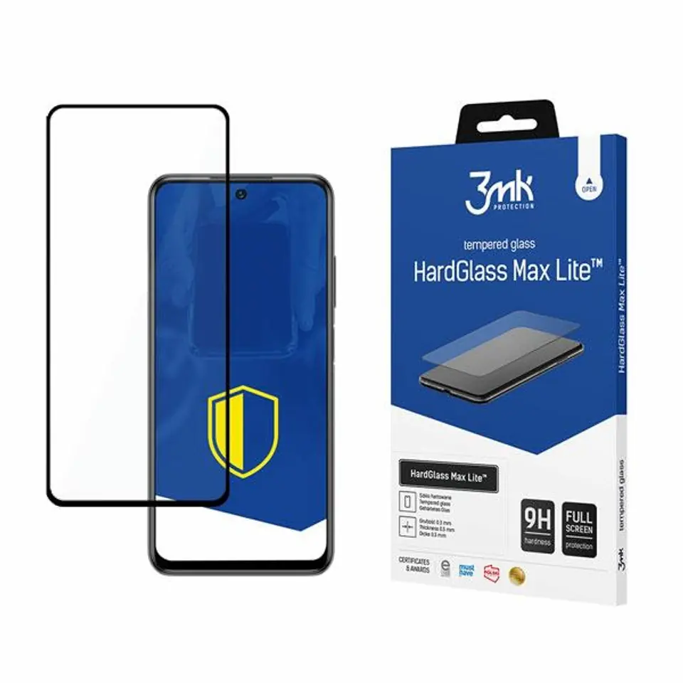 ⁨3MK HG Max Lite Xiaomi Redmi Note 10 black/black⁩ at Wasserman.eu