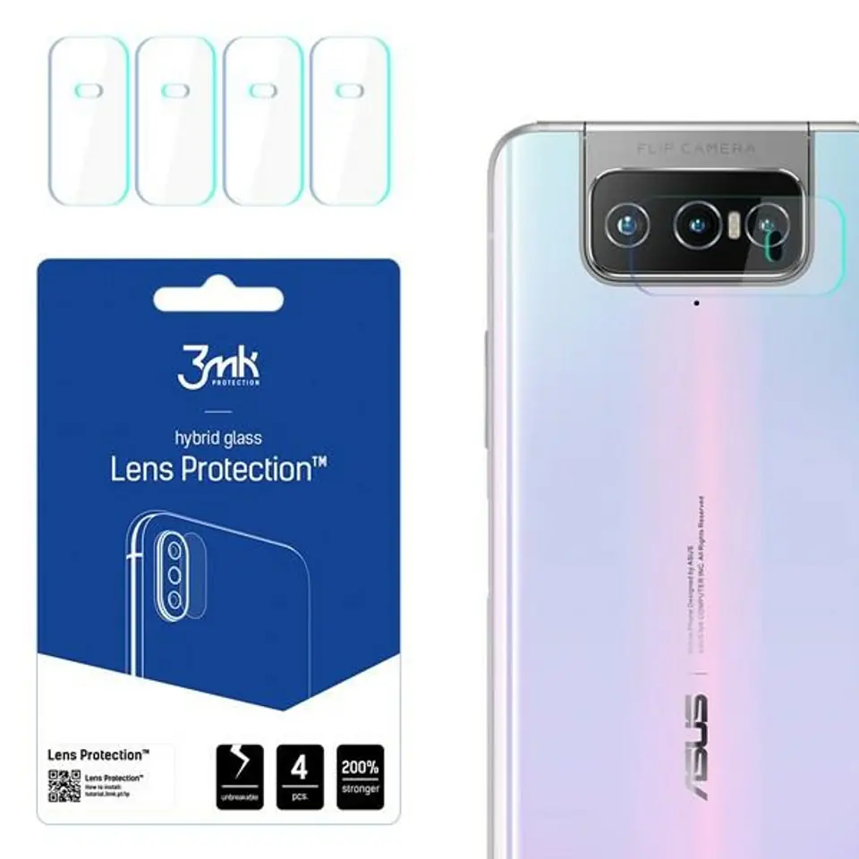 ⁨3MK Lens Protect Asus Zenfone 7 Pro Ochrona na obiektyw aparatu 4szt⁩ w sklepie Wasserman.eu