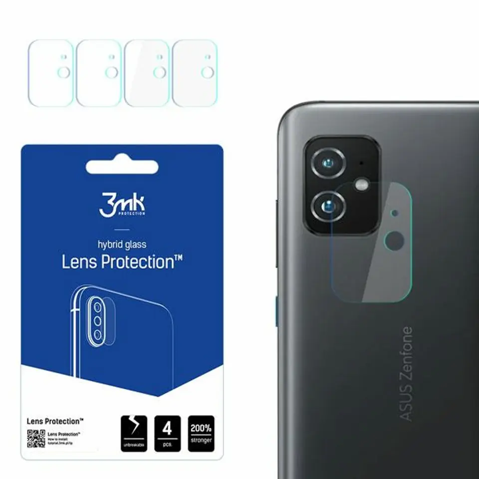 ⁨3MK Lens Protect Asus Zenfone 8 Ochrona na obiektyw aparatu 4szt⁩ w sklepie Wasserman.eu