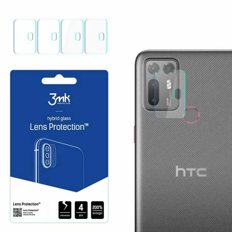 ⁨3MK Lens Protect HTC Desire 20+ Camera Lens Protection 4pcs⁩ at Wasserman.eu