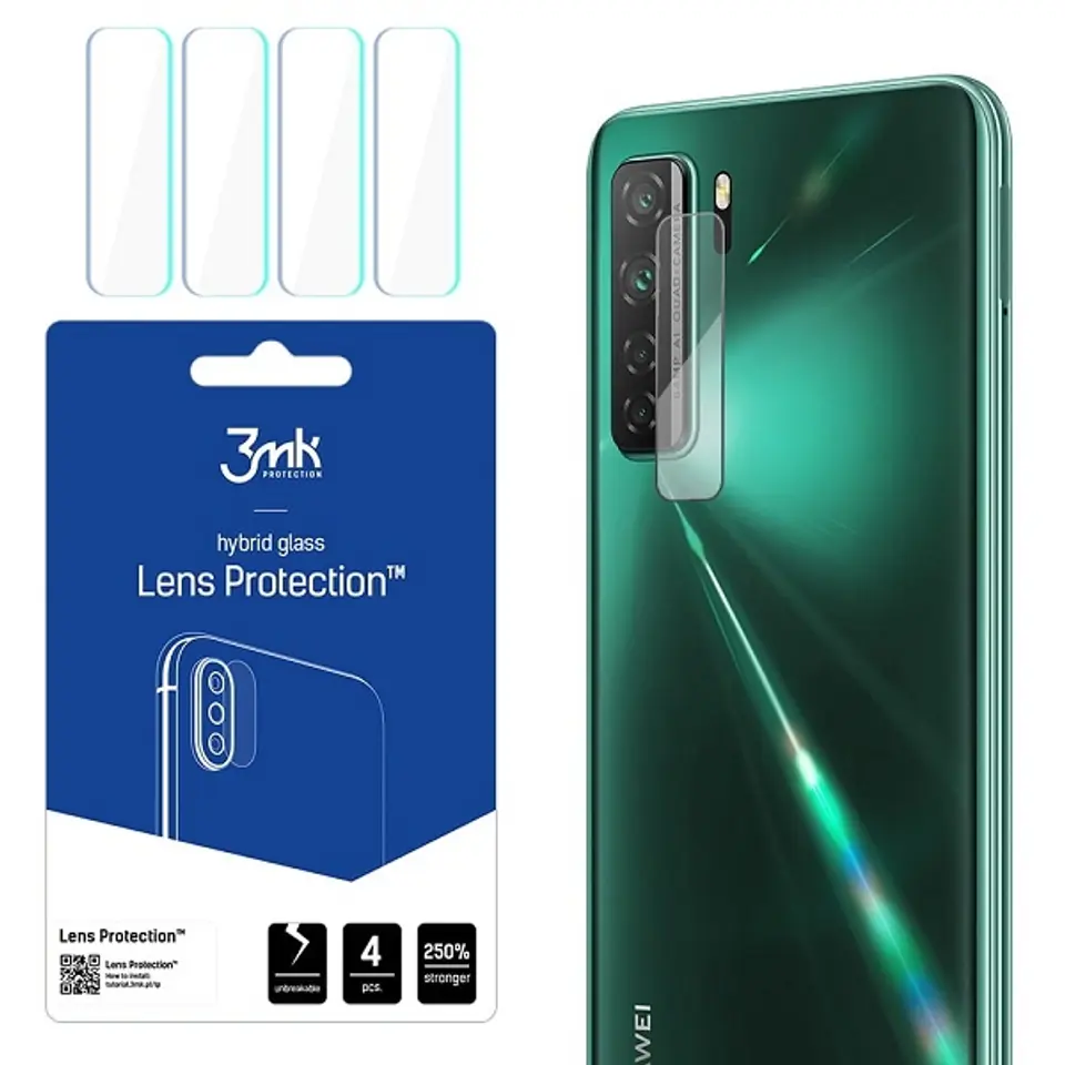 ⁨3MK Lens Protect Huawei P40 Lite 5G Camera Lens Protection 4pcs⁩ at Wasserman.eu