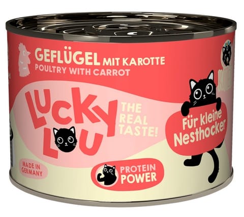 ⁨Lucky Lou Lifestage Kitten Drób puszka 200g⁩ w sklepie Wasserman.eu