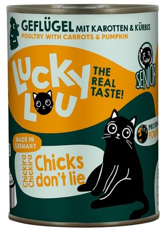 ⁨Lucky Lou Lifestage Senior Drób puszka 400g⁩ w sklepie Wasserman.eu