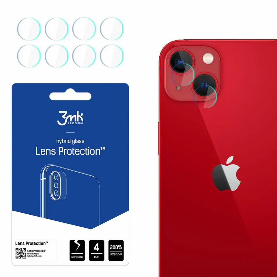 ⁨3MK Lens Protect iPhone 13 Mini Ochrona na obiektyw aparatu 4szt⁩ w sklepie Wasserman.eu